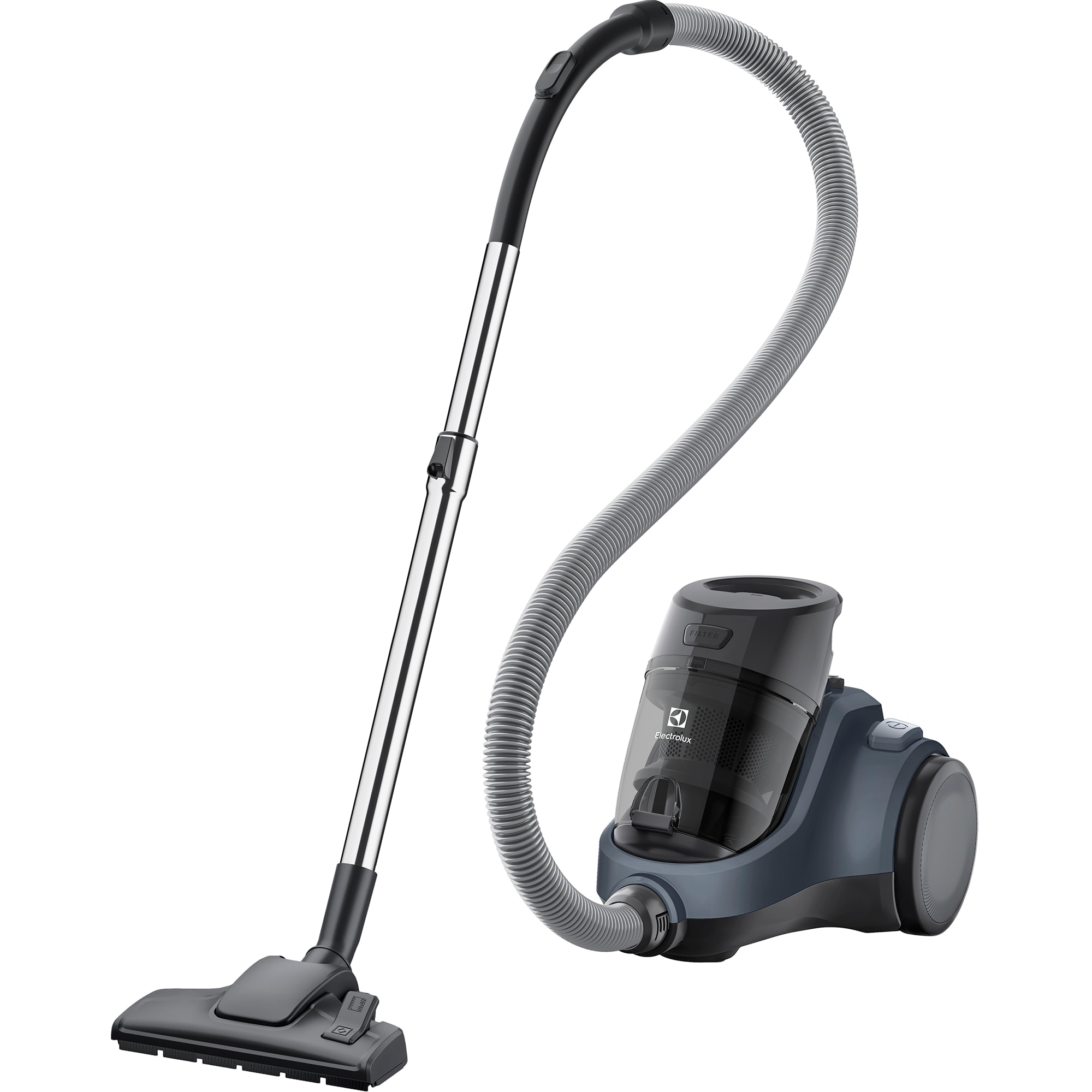 Aspirator fara sac Electrolux Ease C4 3A EC41-6DB, 700 W, Clasa A, 1.8 L, Filtre lavabile, Perii speciale, Albastru