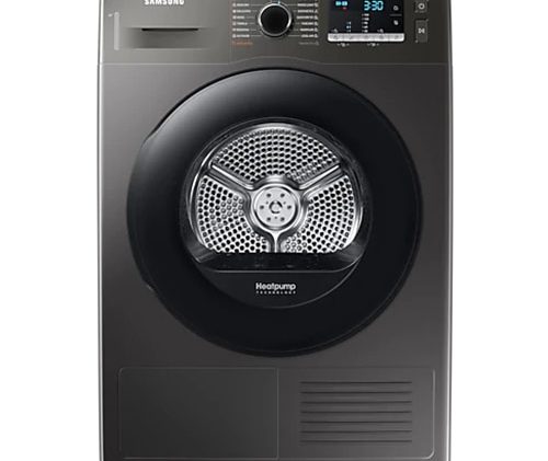 Uscator de rufe Samsung DV90TA040AX/LE, Pompa de caldura, 9 kg, Clasa A++, Quick Dry, Optimal Dry, Wrinkle Prevent, Smart Check, Inox