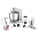 Robot de bucatarie Tefal Masterchef Grande QB813D38, 1500 W, 8 viteze, Bol 6.7 l, 6 accesorii, Argintiu