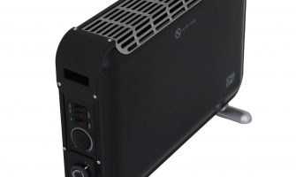 Convector electric de podea Star-Light CTJ2000BL, 2000W, 3 trepte de putere, Termostat reglabil, Ventilator Turbo, Timer, Negru