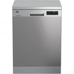 Masina de spalat vase Beko DFN26420X, 14 seturi, 6 programe, Clasa E, TrayWash, Motor ProSmart Inverter, Display LCD, 60 cm, Inox